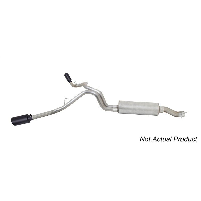 Gibson | Black Elite Cat-Back Dual Extreme Exhaust System - Silverado / Sierra 1500 / Limited 2019-2025
