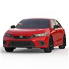 RallyArmor | Black UR Mud Flap Grey Logo - Civic / Si Sedan & Hatch 2022-2025
