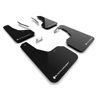 RallyArmor | Black UR Mud Flap White Logo - Forester / Wilderness 2022-2025