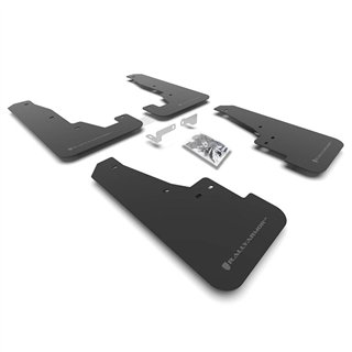RallyArmor | Black UR Mud Flap Grey Logo - Durango SXT / GT / R/T / SRT 2016-2025