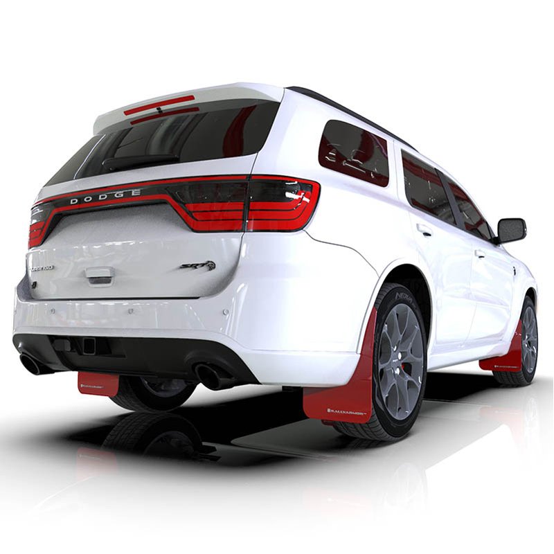RallyArmor | Black UR Mud Flap Grey Logo - Durango SXT / GT / R/T / SRT 2016-2025