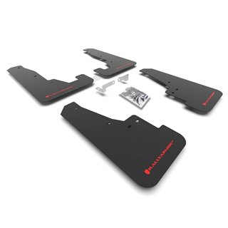 RallyArmor | Black UR Mud Flap Red Logo - Durango SXT / GT / R/T / SRT 2016-2025