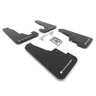 RallyArmor | Black UR Mud Flap White Logo - Durango SXT / GT / R/T / SRT 2016-2025