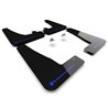 RallyArmor | Black UR Mud Flap Blue Logo - Tesla Model X / X Plaid 2022-2026