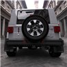 RallyArmor | Black UR Mud Flap White Logo - Wrangler JL / 4xe 2018-2025