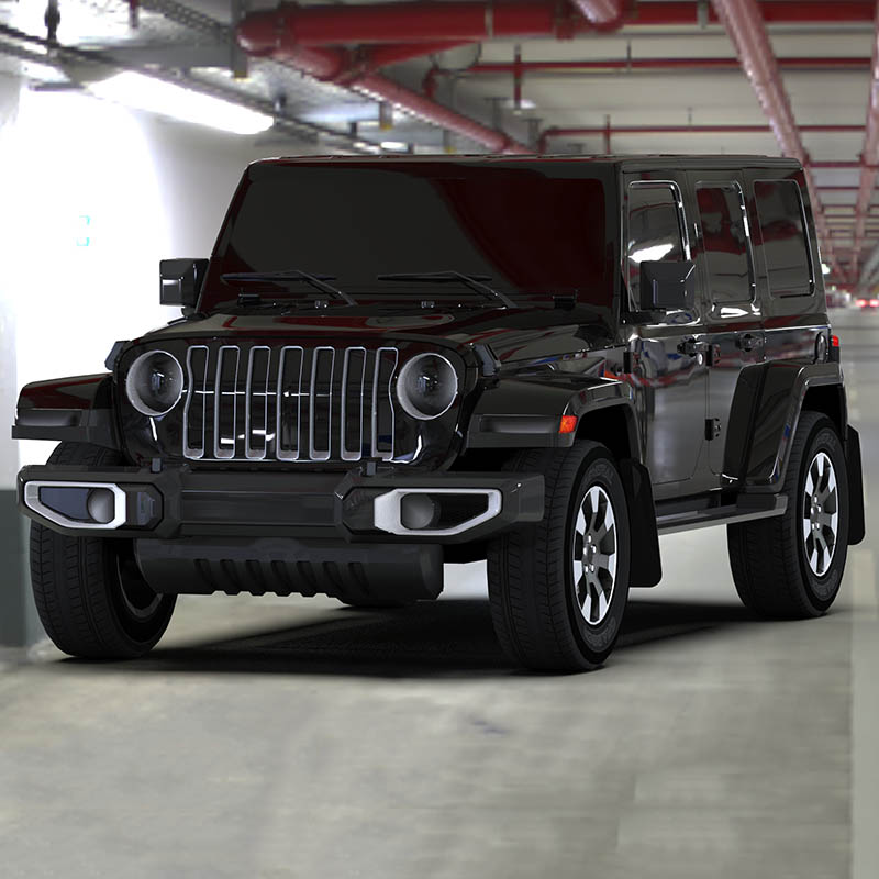 RallyArmor | Red UR Mud Flap Black Logo - Wrangler JL / 4xe 2018-2025