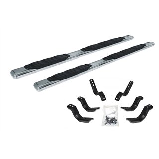Go Rhino | 5in 1000 Series Side Steps w/ Mounting Brackets Kit - Chevrolet / GMC 2007-2014