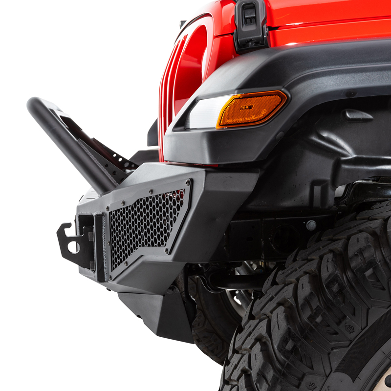 Go Rhino | Rockline Winch-Ready Full Width Bumper w/ Overrider - Gladiator / Wrangler (JK) / Wrangler (JL) 2007-2025