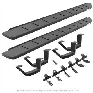 Go Rhino | RB10 Running Boards w/ Mounting Brackets, 2 Pairs Drop Steps Kit - Ram 1500 2009-2014