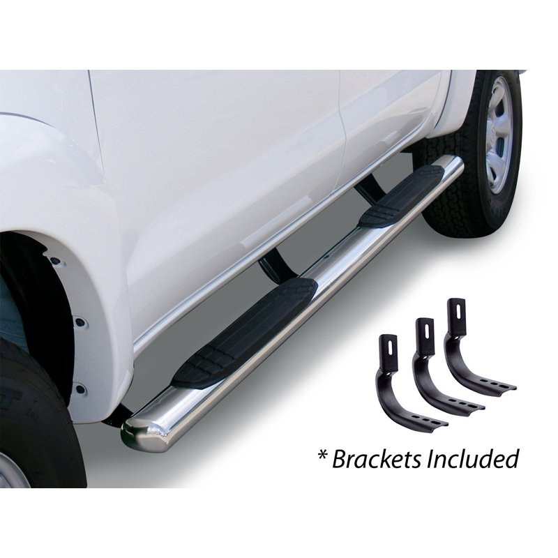 Go Rhino | 4in OE Xtreme Side Steps w/ Mounting Brackets Kit - Silverado / Sierra 2500 HD / 3500 HD 6.6L 2015-2019