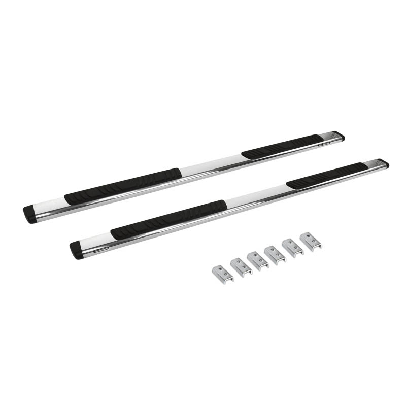 Go Rhino | 5in OE Xtreme Low Profile Side Steps w/ Brackets Kit - Stainless - Silverado / Sierra 2500 HD / 3500 HD 6.6L 2015-201