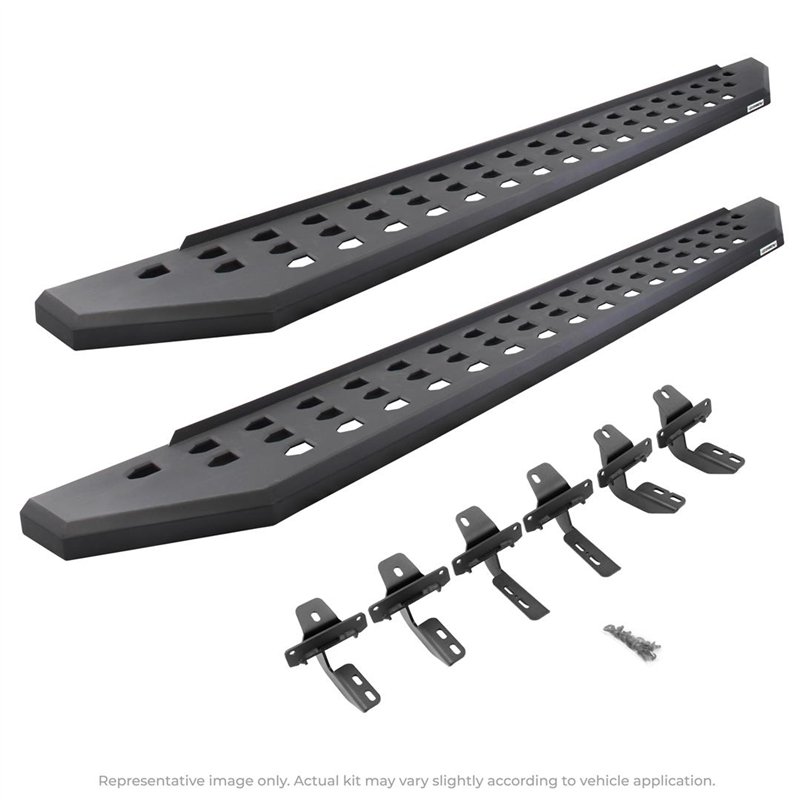 Go Rhino | RB20 Running Boards w/ Mounting Brackets Kit - F-250 / F-350 2000-2016