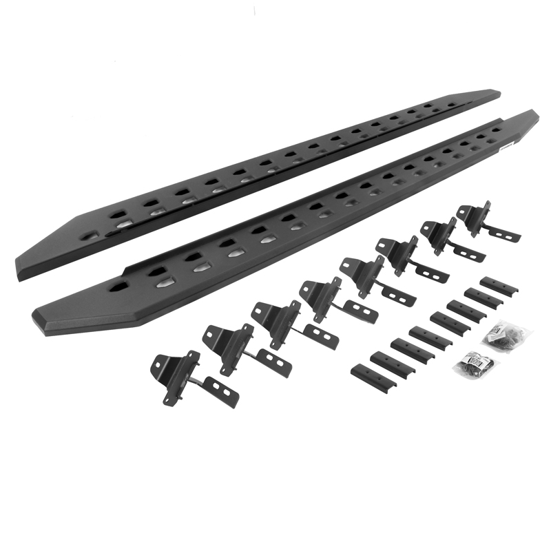 Go Rhino | RB20 Slim Line Running Boards w/ Mounting Brackets Kit - Gladiator 3.0L / 3.6L 2020-2025