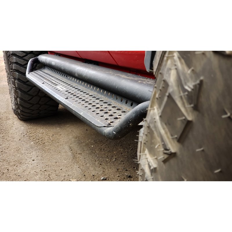 Go Rhino | Dominator Xtreme D1 Side Steps w/ Brackets Kit - Textured Black - Tundra 2007-2021