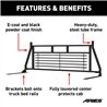 ARIES | Classic Black Steel Headache Rack - Chevrolet / Dodge / Ford / GMC 2000-2022