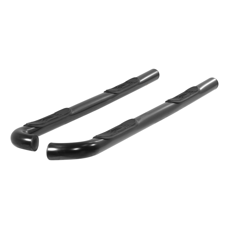 ARIES | 3in Round Black Steel Side Bars - Tacoma 2.4L / 2.7L / 3.4L 2001-2004