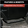 ARIES | 3in Round Black Steel Side Bars - F-150 2009-2014