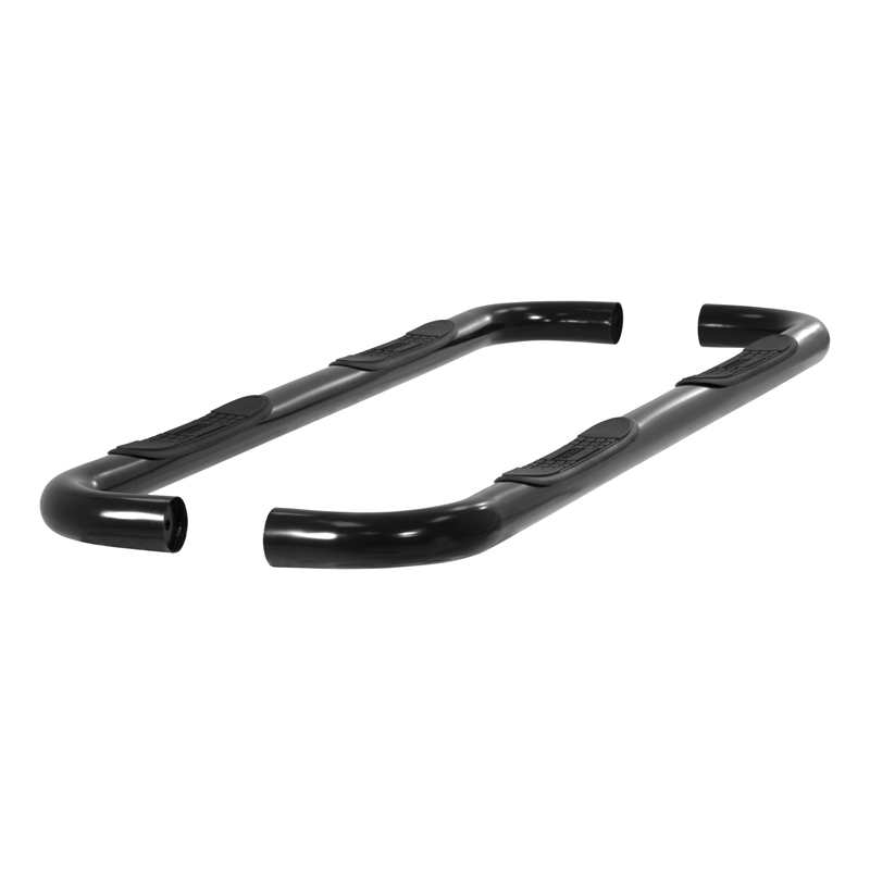 ARIES | 3in Round Black Steel Side Bars - Chevrolet / GMC 2000-2007