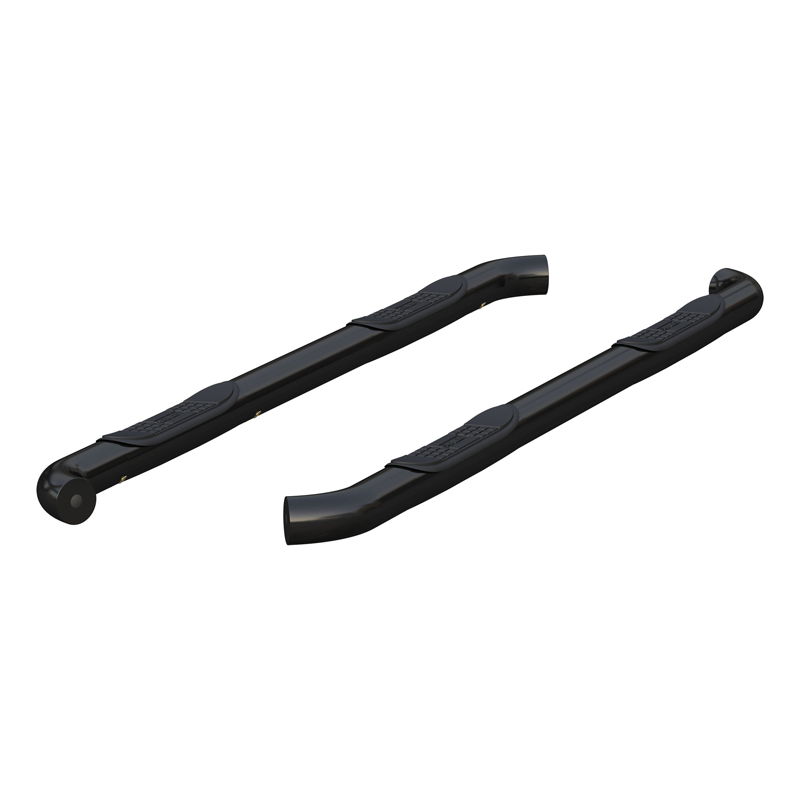 ARIES | 3in Round Black Steel Side Bars - Durango 2011-2022