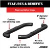 ARIES | 3in Round Black Steel Side Bars - Ram 1500 / Classic / 2500 / 3500 2009-2022