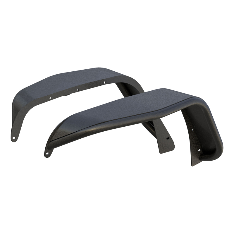 ARIES | Black Aluminum Front Fender Flares - Wrangler (JK) Unlimited 3.6L / 3.8L 2007-2018