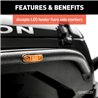 ARIES | Black Aluminum Front Fender Flares - Wrangler (JK) Unlimited 3.6L / 3.8L 2007-2018