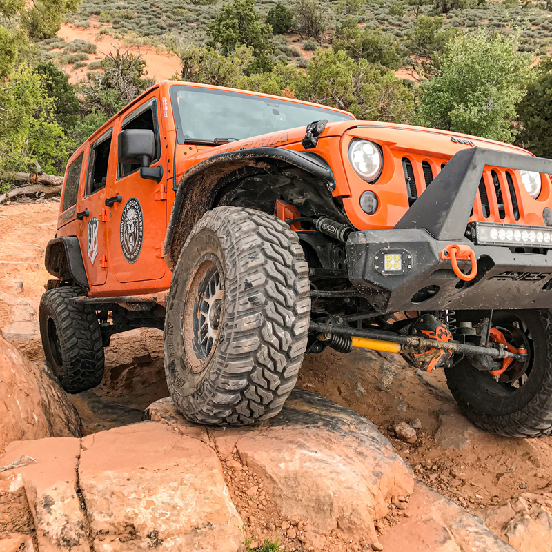 ARIES | Black Aluminum Front Fender Flares - Wrangler (JK) Unlimited 3.6L / 3.8L 2007-2018
