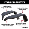 ARIES | Black Aluminum Front Fender Flares - Wrangler (JL) Unlimited 2018-2022