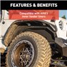 ARIES | Black Aluminum Front Fender Flares - Wrangler (JL) Unlimited 2018-2022