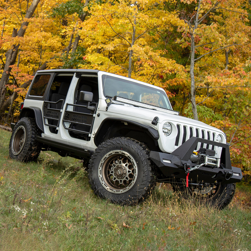ARIES | Black Aluminum Front Fender Flares - Wrangler (JL) Unlimited 2018-2022