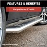 ARIES | AeroTread 5in x 73in Polished Stainless Running Boards - Explorer 2.3T / 3.0T / 3.3L 2020-2022