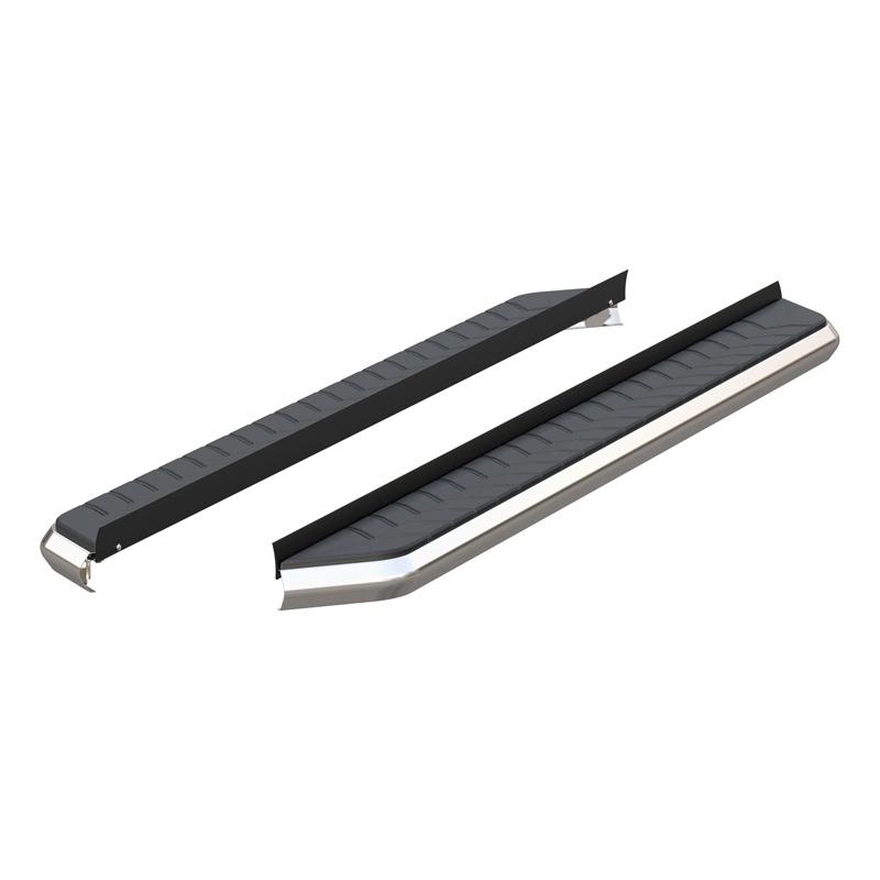 ARIES | AeroTread 5in x 73in Polished Stainless Running Boards (No Brackets) - Cadillac / Chevrolet / Dodge / Ford / GMC / Nissa