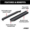 ARIES | AeroTread 5in x 67in Black Stainless Running Boards (No Brackets) - Chevrolet / GMC / Honda / Hyundai / Jeep / Kia / Toy