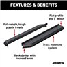 ARIES | AeroTread 5in x 70in Black Stainless Running Boards (No Brackets) - Acura / Ford / Honda / Hyundai / Jeep / Nissan / Toy