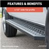 ARIES | RidgeStep 6-1/2in x 75in Black Steel Running Boards - Ram 1500 / Classic 2009-2022