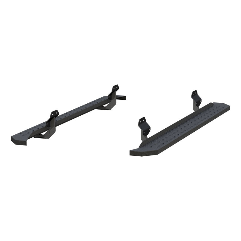 ARIES | RidgeStep 6-1/2in x 85in Black Steel Running Boards - F-150 / F-250 / F-350 2015-2023