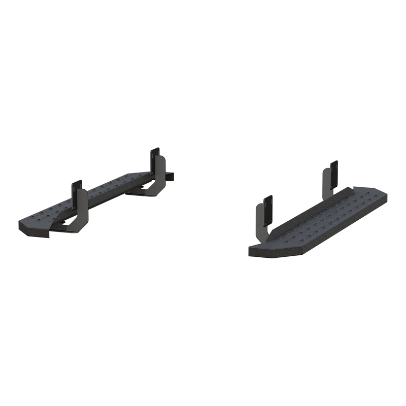 ARIES | RidgeStep 6-1/2in x 53in Black Steel Running Boards - F-250 / F-350 2000-2016