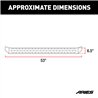 ARIES | RidgeStep 6-1/2in x 53in Black Steel Running Boards - F-250 / F-350 2000-2016