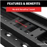 ARIES | RidgeStep 6-1/2in x 53in Black Steel Running Boards - F-250 / F-350 2000-2016
