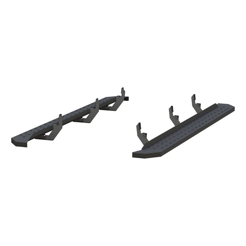 ARIES | RidgeStep 6-1/2in x 85in Black Steel Running Boards - Colorado / Canyon 2015-2022