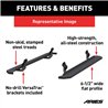 ARIES | RidgeStep 6-1/2in x 85in Black Steel Running Boards - Colorado / Canyon 2015-2022