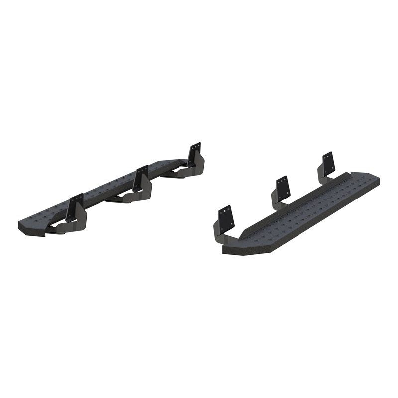 ARIES | RidgeStep 6-1/2in x 75in Black Steel Running Boards - Ram 1500 2019-2022