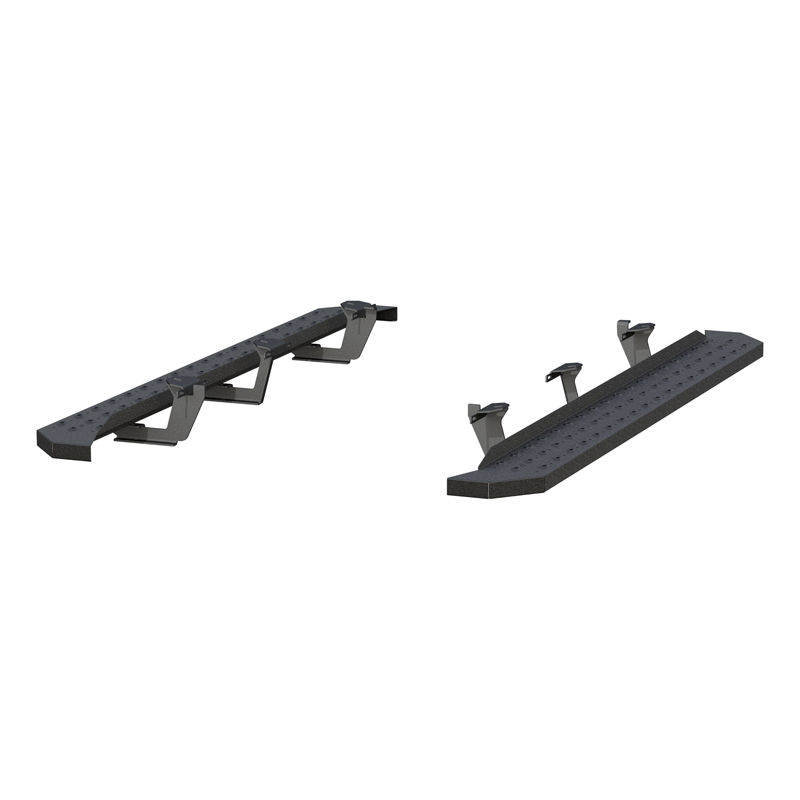 ARIES | RidgeStep 6-1/2in x 75in Black Steel Running Boards - Durango 2011-2022