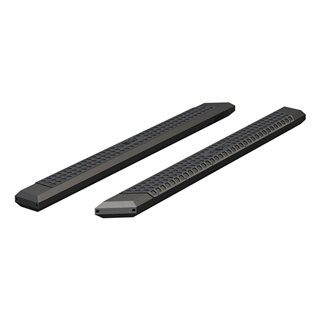 ARIES | AdvantEDGE 5-1/2in x 85in Black Aluminum Side Bars (No Brackets) - Chevrolet / Dodge / Ford / GMC / Honda / Nissan / Toy