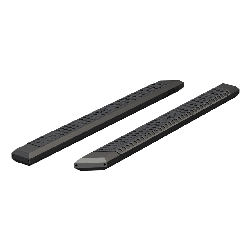 ARIES | AdvantEDGE 5-1/2in x 85in Black Aluminum Side Bars (No Brackets) - Chevrolet / Dodge / Ford / GMC / Honda / Nissan / Toy