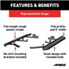 ARIES | AeroTread 5in x 73in Black Stainless Running Boards - Durango 3.6L / 5.7L / 6.4L 2011-2018