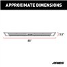 ARIES | AdvantEDGE 5-1/2in x 85in Black Aluminum Side Bars - Ram 1500 / Classic / 2500 / 3500 2009-2022