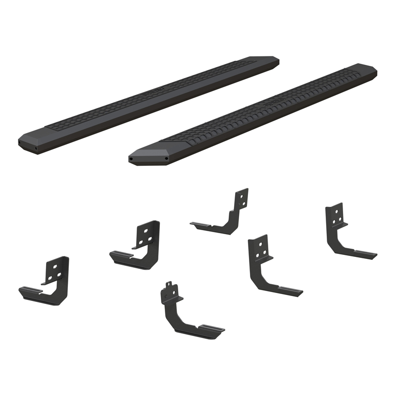 ARIES | AdvantEDGE 5-1/2in x 91in Black Aluminum Side Bars - Ram 2500 / 3500 2009-2022