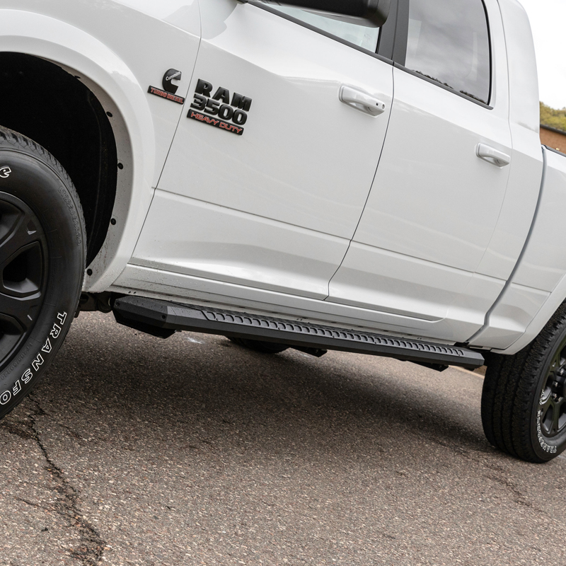 ARIES | AdvantEDGE 5-1/2in x 91in Black Aluminum Side Bars - Ram 2500 / 3500 2009-2022
