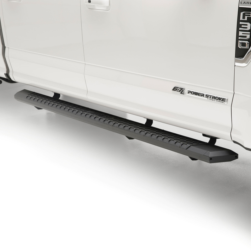 ARIES | AdvantEDGE 5-1/2in x 91in Black Aluminum Side Bars - F-150 / Lightning / F-250 / F-350 2015-2023
